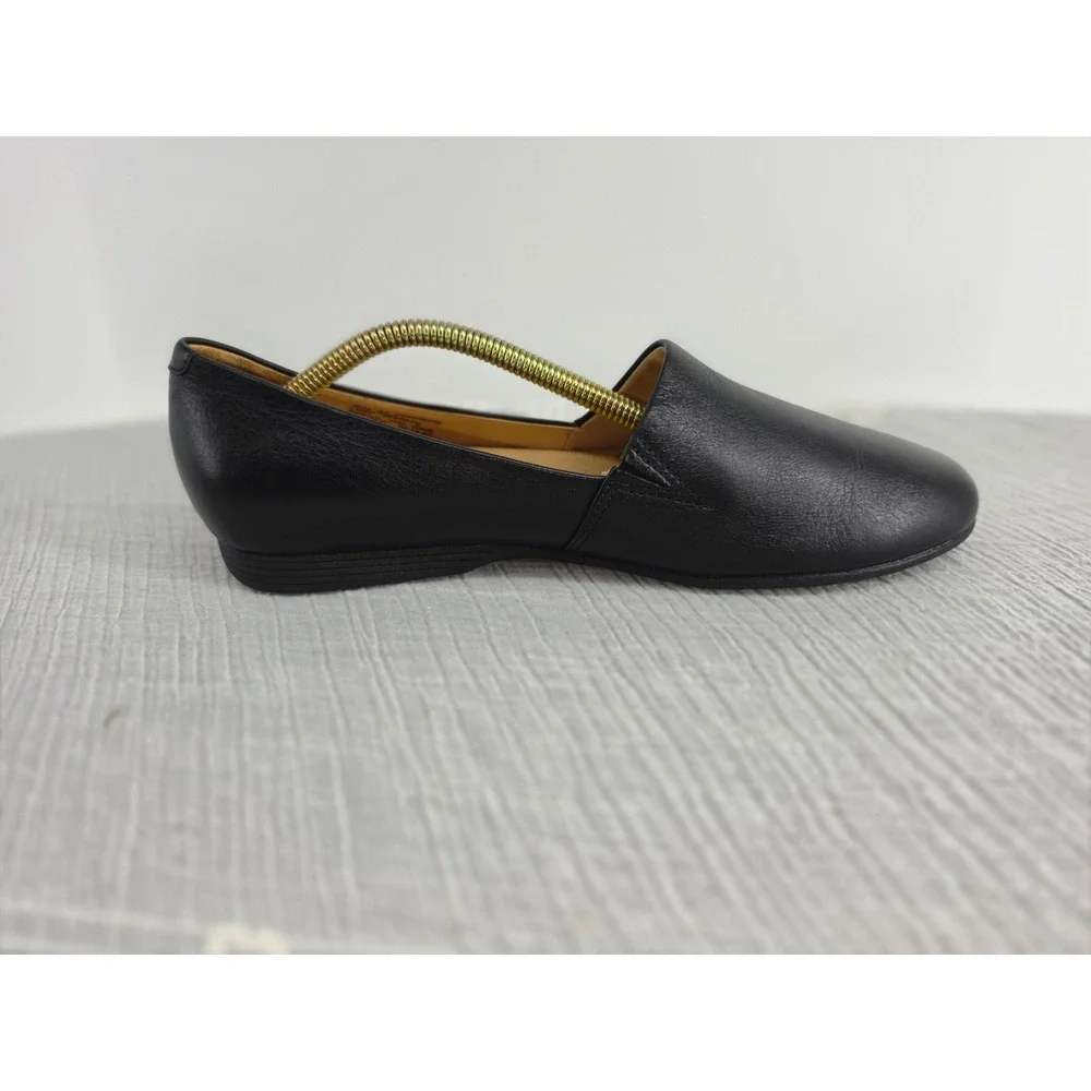 Dansko Fawna Black Leather Slip On Loafers Flats Women Size 40 EU 9.5-10 US